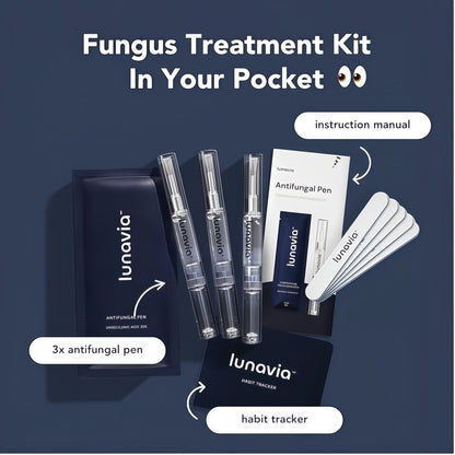 Antifungal Pen - Cures Most Athlete'sFoot, Jock Itch, and Ringworm -25%Undecylenic Acid with added Tea Tree,Jojoba, Clove Bud Oils & Aloe - 3-PackTwist Pen (9ML Volume)(2Pack)