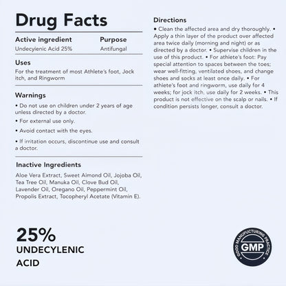 Antifungal Pen - Cures Most Athlete'sFoot, Jock Itch, and Ringworm -25%Undecylenic Acid with added Tea Tree,Jojoba, Clove Bud Oils & Aloe - 3-PackTwist Pen (9ML Volume)(2Pack)